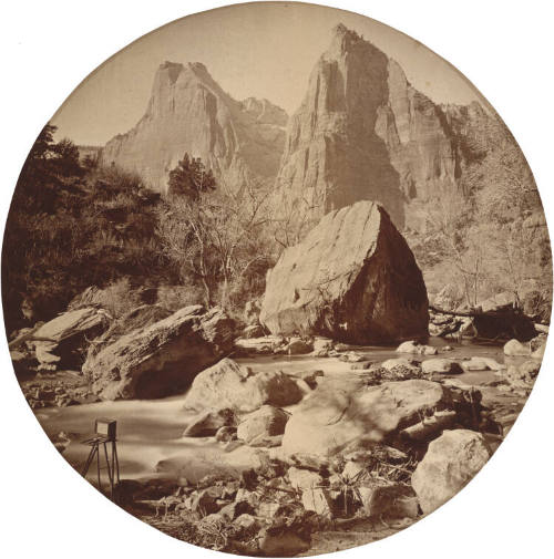 South Face of the East Peak of the "Three Patriarchs," Zion National Park, Utah