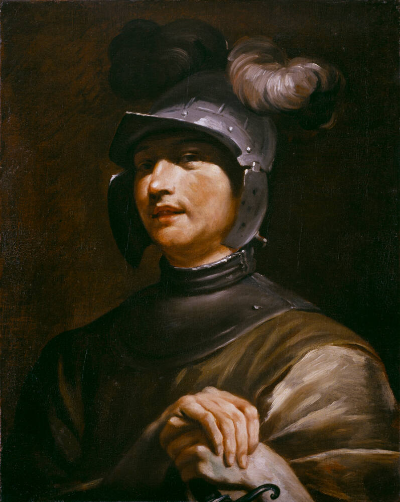 Young Man with a Helmet
