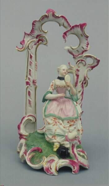 Figure of a Woman in an Arbor