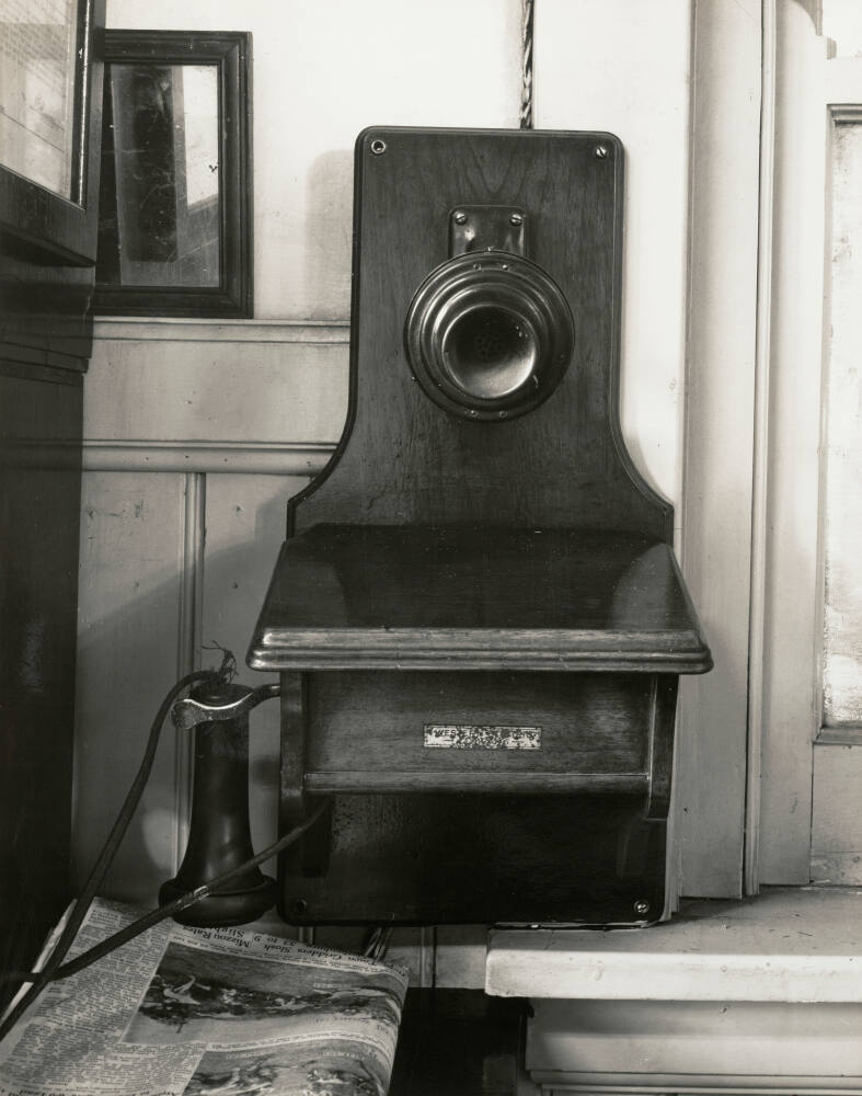 Telephone, Railroad Station, Central City, Nebraska