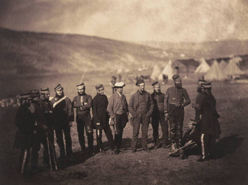 Major Burton and Officers of the Fifth Division Guards