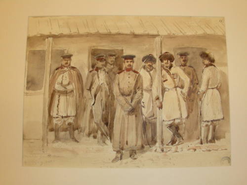 The Cossack Guard (recto); Lake Kouban (verso)