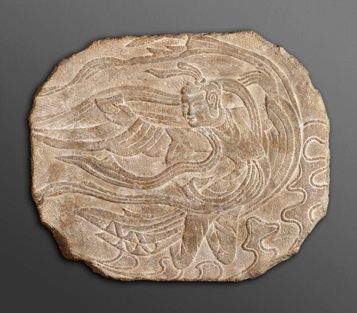 Ceiling Relief of a Flying Apsara