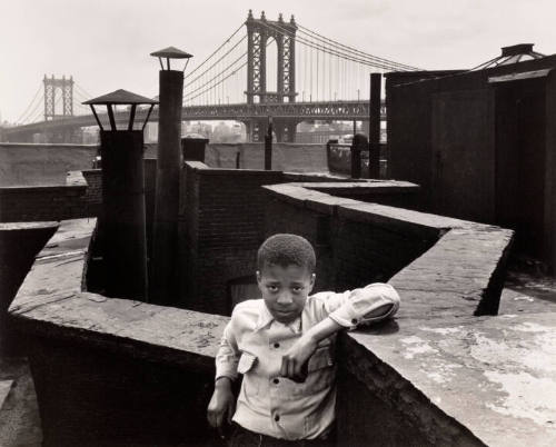 Boy on Roof, New York