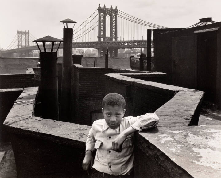 Boy on Roof, New York