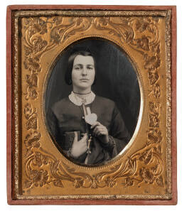 Woman with Love Token and Daguerreotype