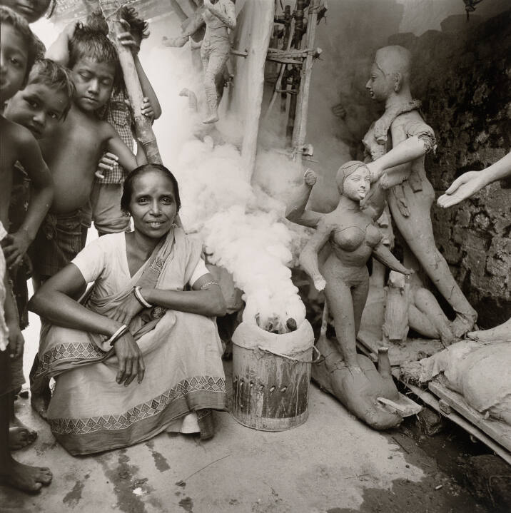 India (Woman and Children in Clay Colony)