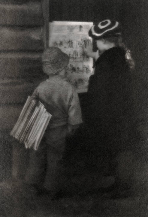 Untitled (Two Children Reading Comics)