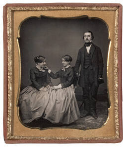 Man with Twin Sisters