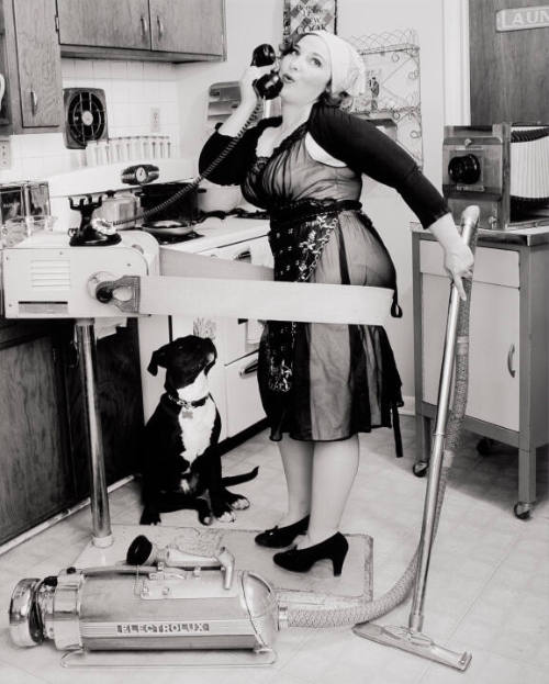 Thin-up Girl--Self-portrait (See Spot Sit)
