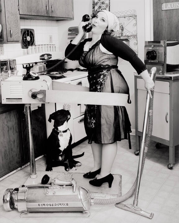 Thin-up Girl--Self-portrait (See Spot Sit)