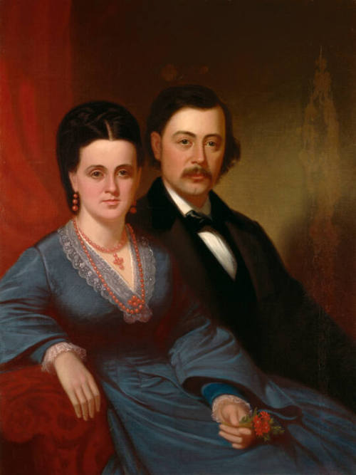 Mrs. B. W. Clark (Mary Jane Kinney) and Her Brother (Joseph Beeler Kinney?)