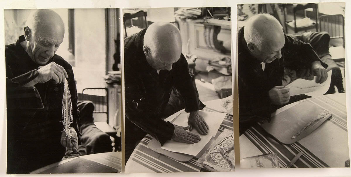 Picasso uses Sole's Skeleton in Designing a Plate