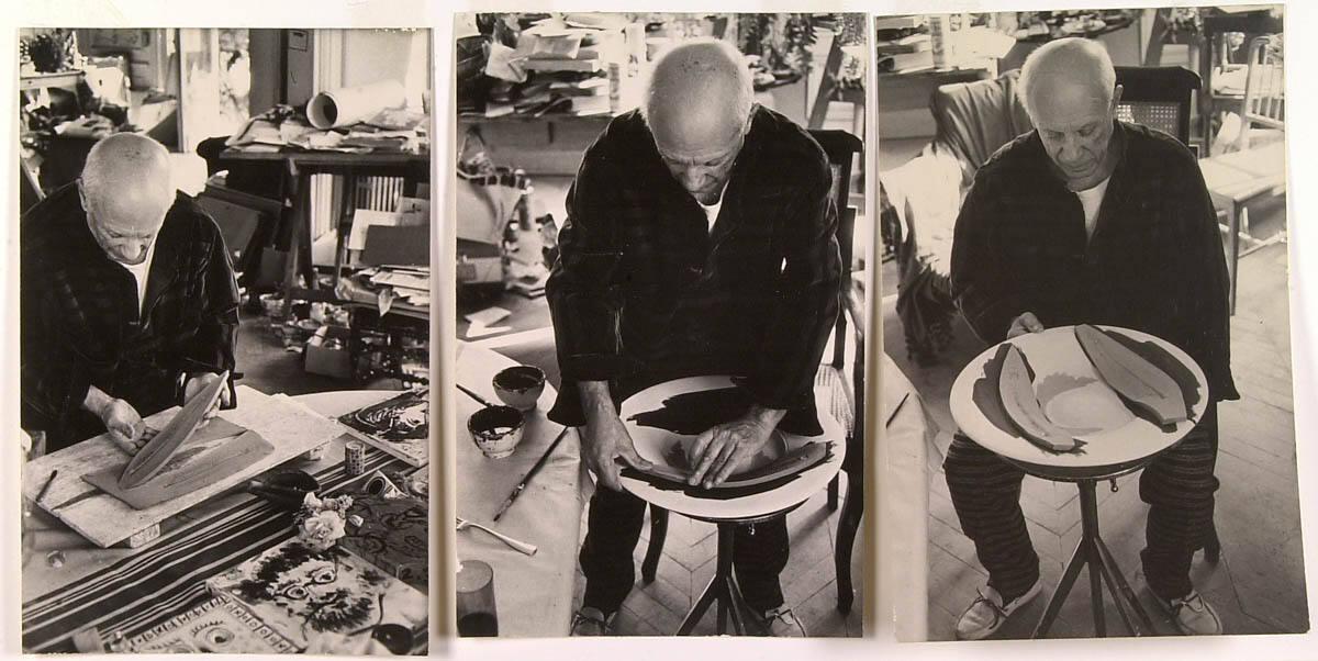 Picasso uses Sole's Skeleton in Designing a Plate