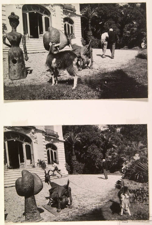 Picasso and Jacqueline Walk in the Garden. Door