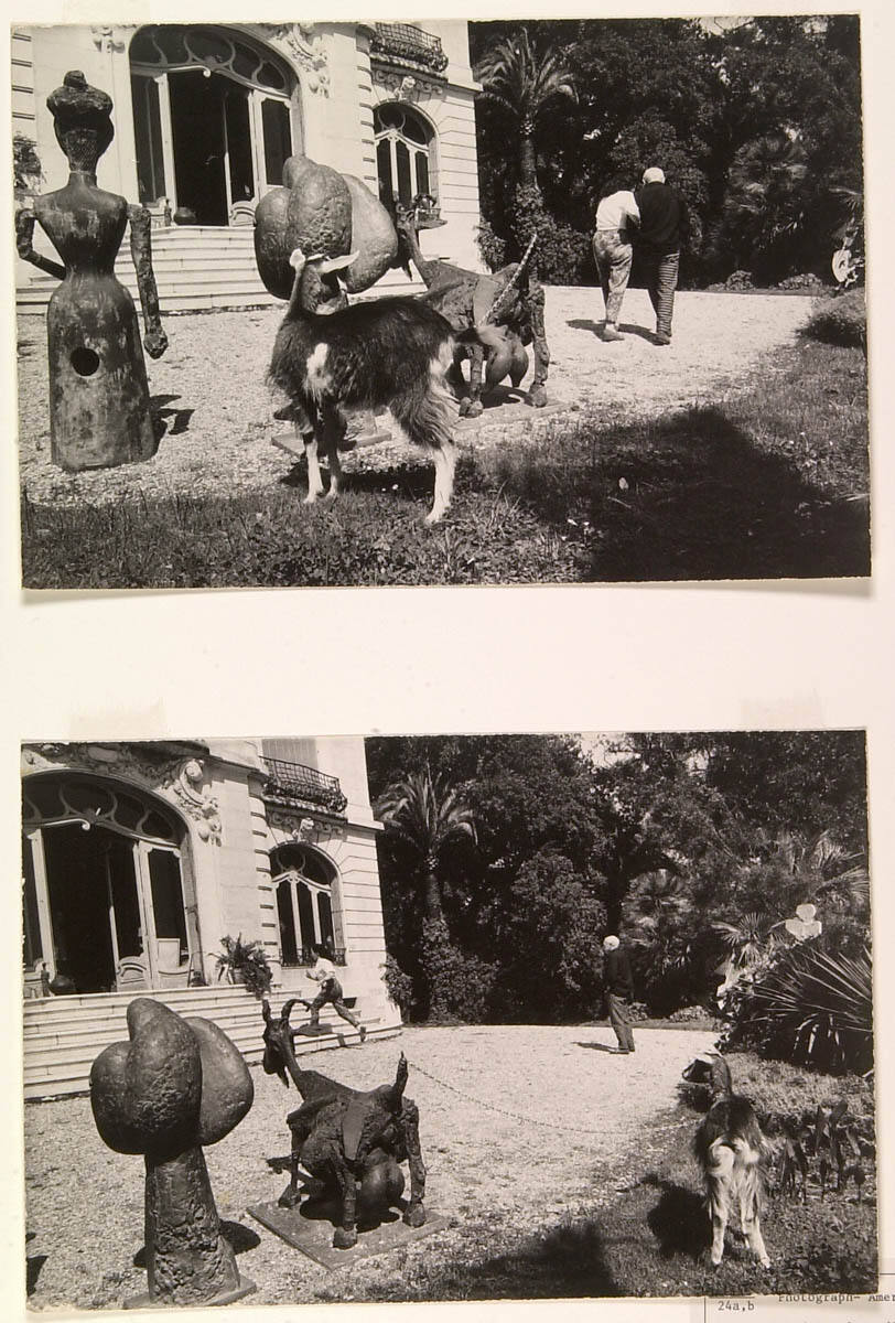 Picasso and Jacqueline Walk in the Garden