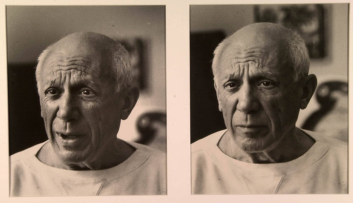 Picasso's Reaction to Photograph of Dead U.S. Marine on Hilltop on Korea, 1950 Series: The Private World of Pablo Picasso
