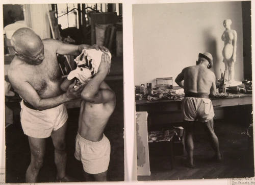 Picasso Delights Paloma by Wearing a Rubber Witch Mask