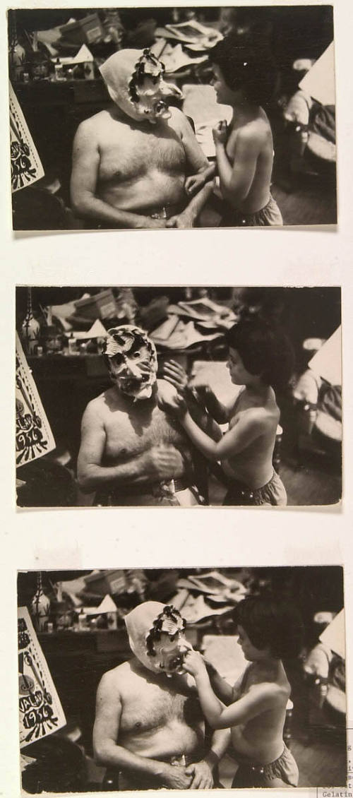 Picasso Delights Paloma by Wearing a Rubber Witch Mask