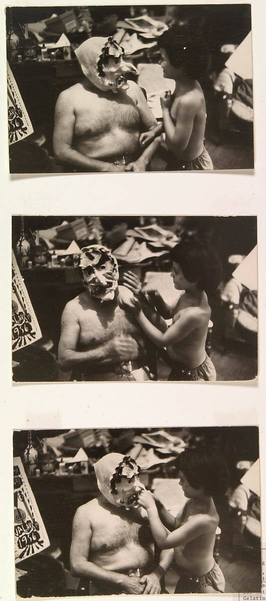 Picasso Delights Paloma by Wearing a Rubber Witch Mask