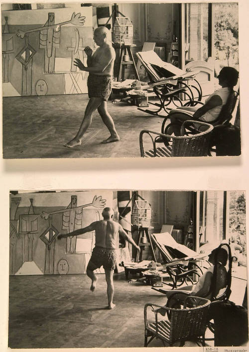 Picasso is Ballet Dancing in Studio, Jacqueline Watches