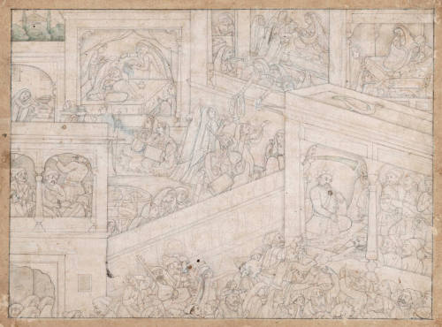 Celebration at the Birth of Rama and his Brothers in the Home of Dasharatha