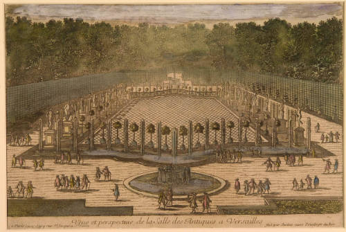Veue et perspective de la Salle des Antiques à Versailles