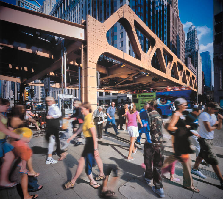 Wells and Wacker "Pedestrians," Chicago
