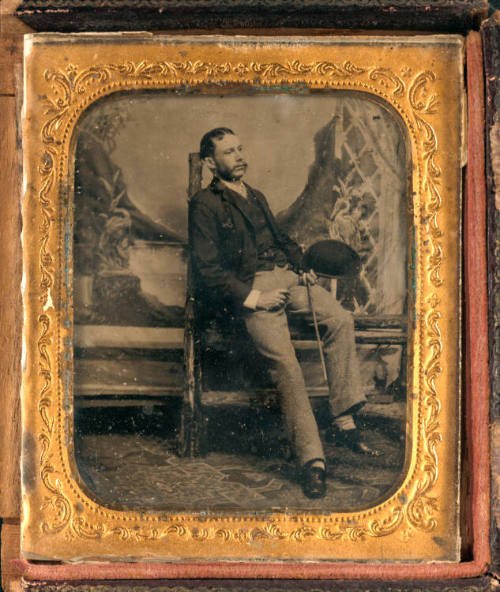 Portrait of man with cigar