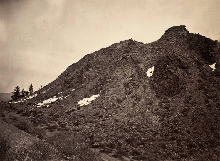 Obsidian hill, Mono Lake, California