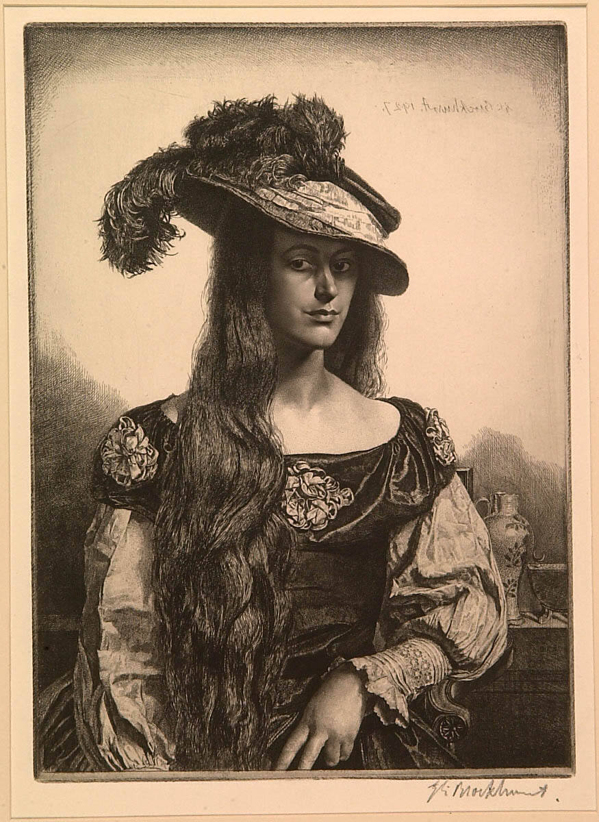 The Black Silk Dress (The Artist's Wife Anais)