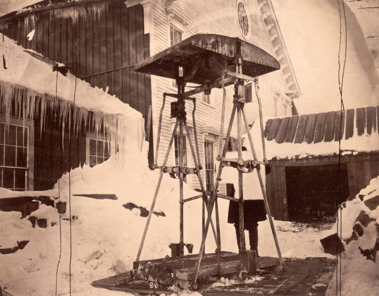 Mining Cage, Savage Mine, Virginia City, Nevada