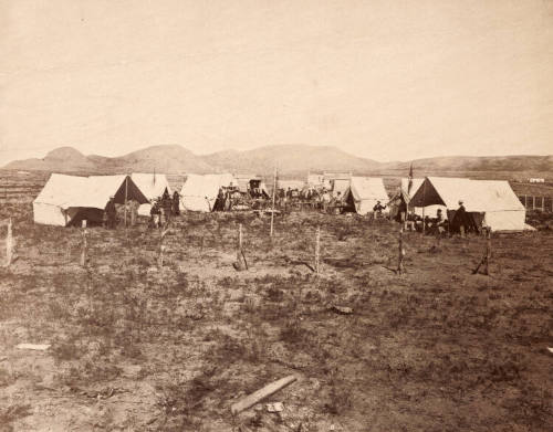 King survey camp outside Salt Lake City, Utah
