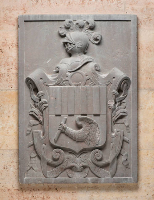 Escutcheon with Coat of Arms of the Aras Family of Aragon