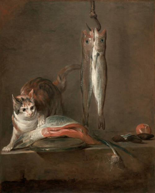 Still Life with Cat and Fish