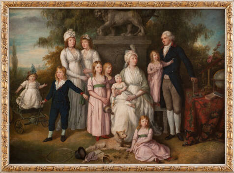 Family Group in Garden