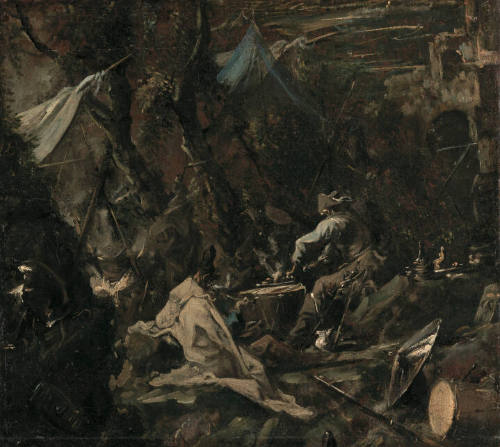 Campfire Scene with Vagabond and Musketeer
