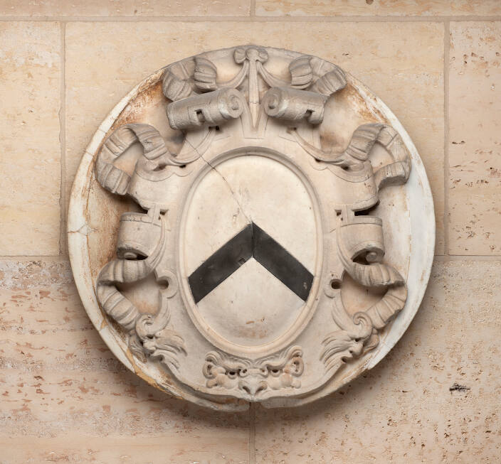 Escutcheon with Coat of Arms of the Usibadri Family of Siena