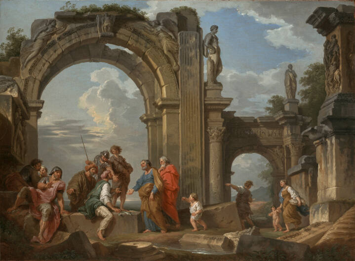 Antique Ruins with the "Parable of the Fish"