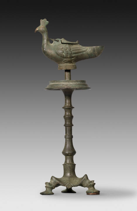 Lamp Stand with Oil Lamp