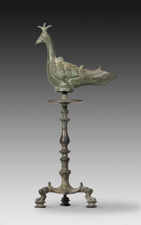 Lamp Stand with Oil Lamp