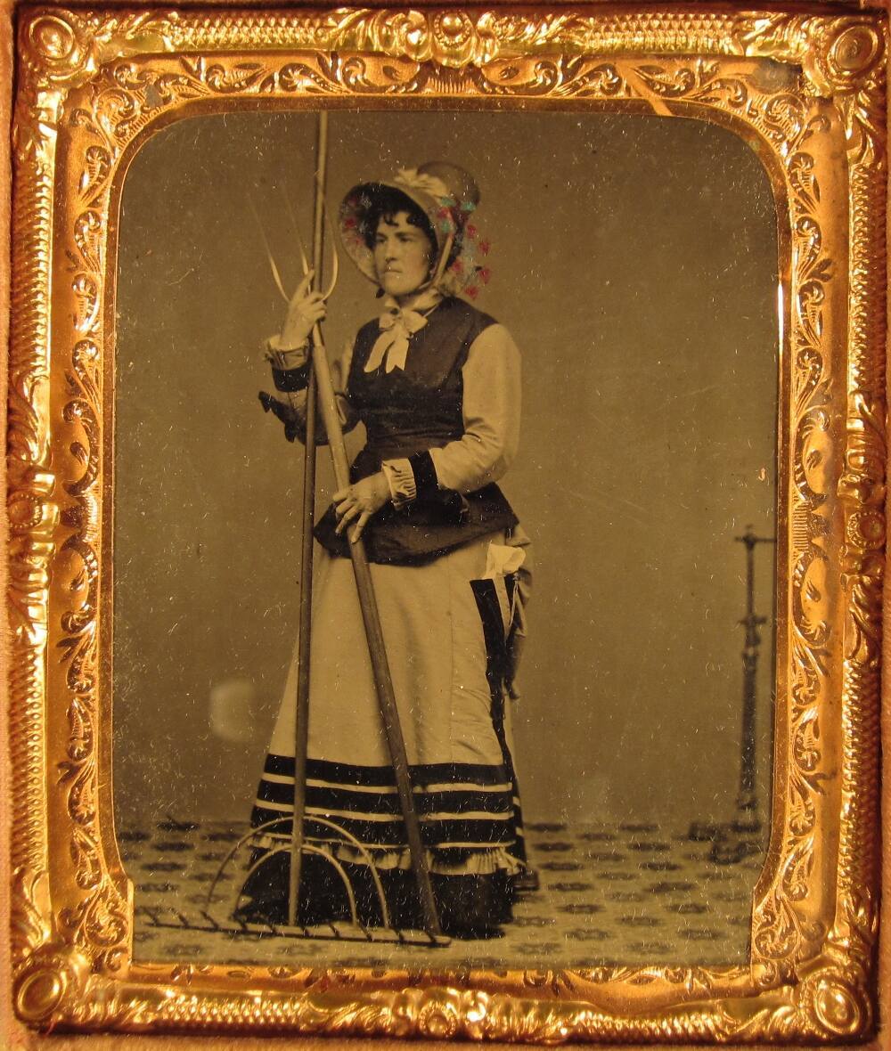 Portrait of female field worker