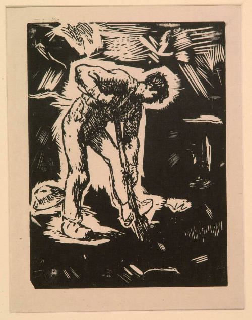 A Man Digging
