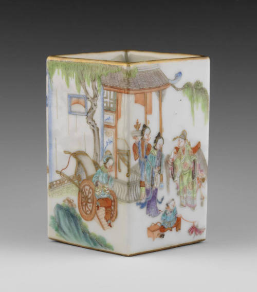 Square Brush Pot