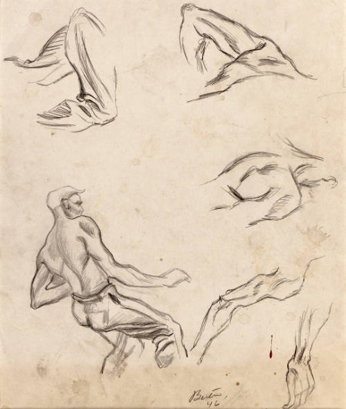 Untitled (Study for "Achelous and Hercules" Mural)