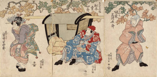 Three Actors with Palanquin
