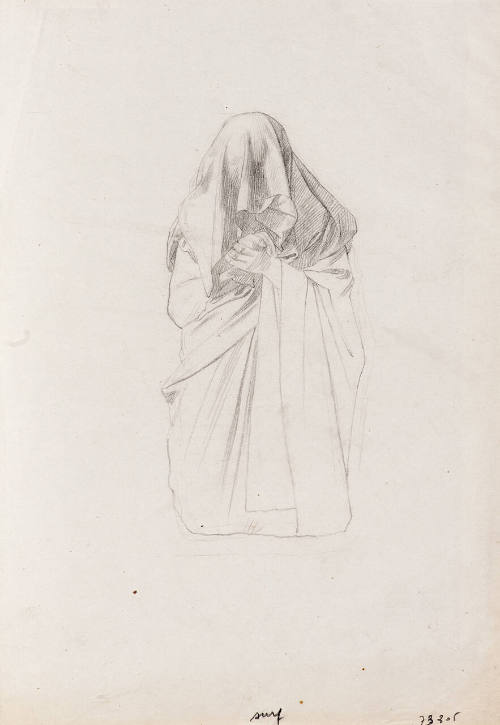 Study of a draped figure