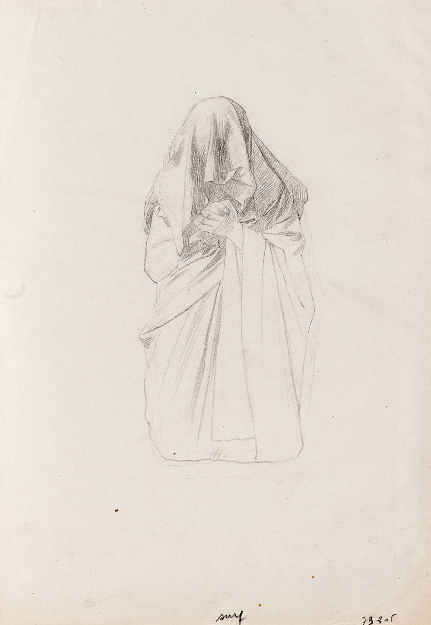 Study of a draped figure