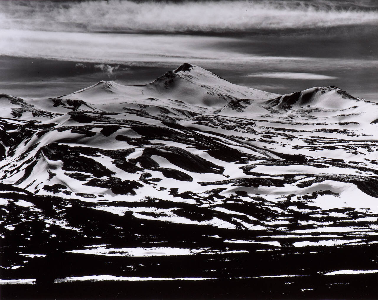 Snow Capped Mountain Range
