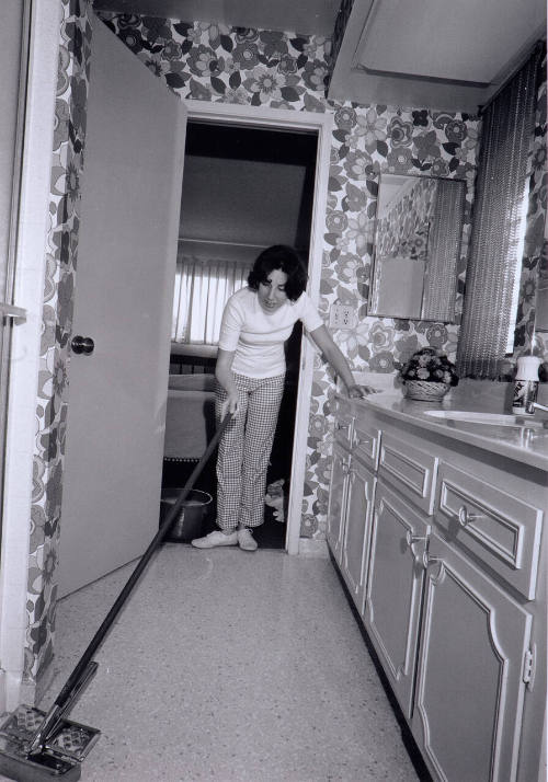 I put it off until I can't stand it anymore.  the rottenest job in the whole house is cleaning the bathroom.